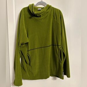 Men’s Xxl Melanzana fleece hoody in lime green